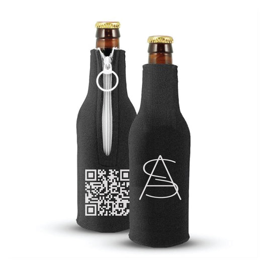 Aries Spears Monogram Logo Exclusive Content Beer Bottle Zipper Koozie