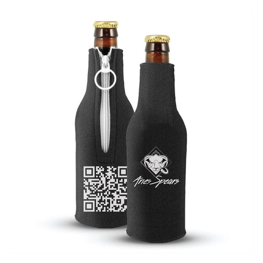 Aries Spears Icon Logo Exclusive Content Beer Bottle Zipper Koozie